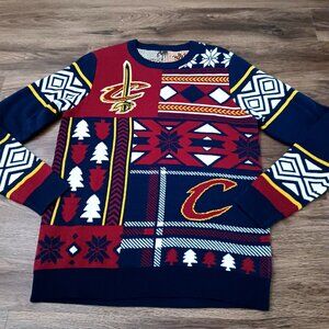 Cleveland Cavaliers Patch Sweater Christmas Holiday Small Basketball
